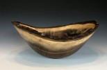 Black Walnut with bronze #49-08 (15" wide x 6.5" high SOLD) VIEW 1
