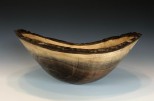 Black Walnut with bronze #49-08 (15" wide x 6.5" high SOLD) VIEW 2
