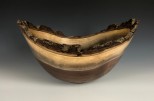 Black Walnut + bronze #49-02 (13.25" wide x 7" high SOLD) VIEW 1